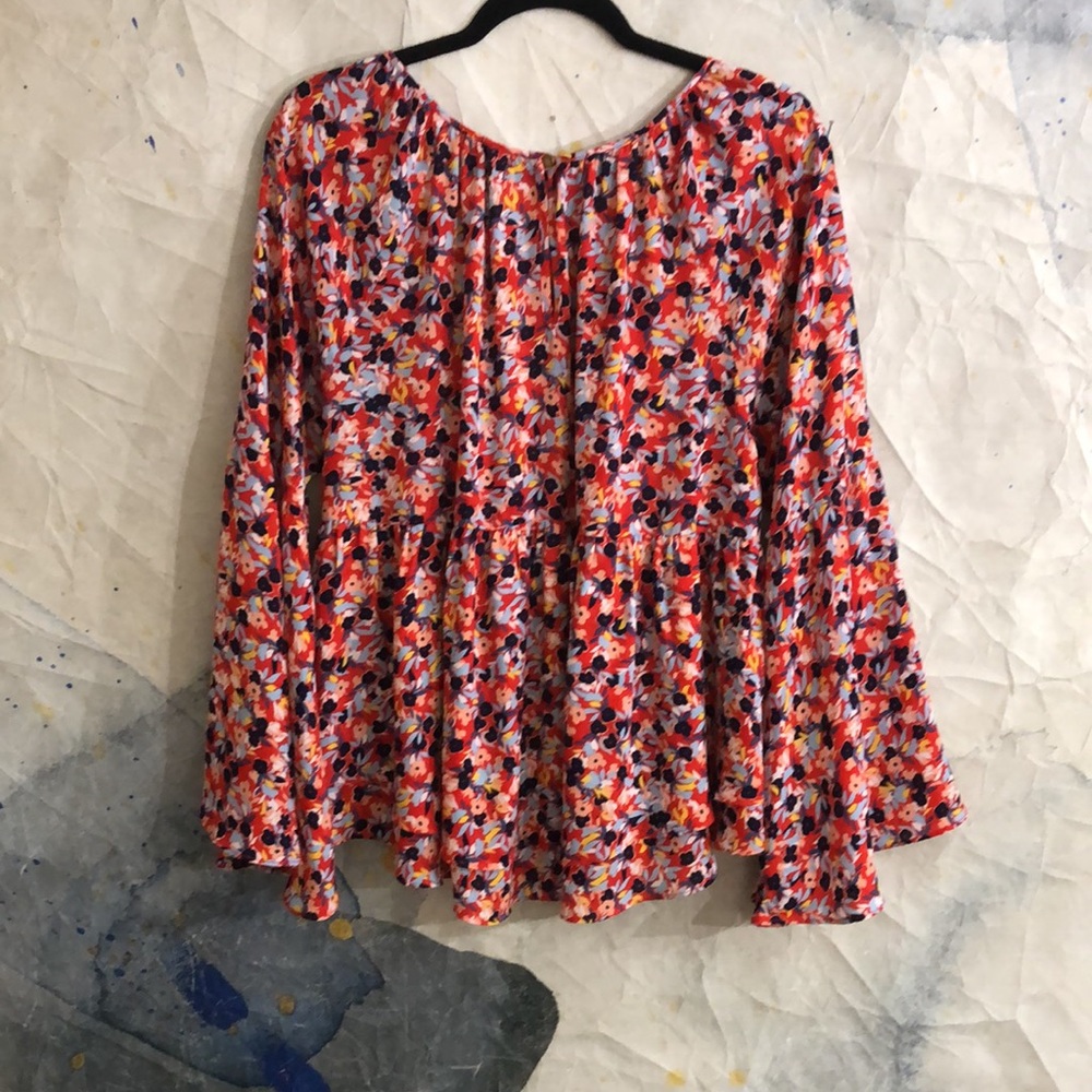 Copper Key Floral Blouse - Picture 9 of 10